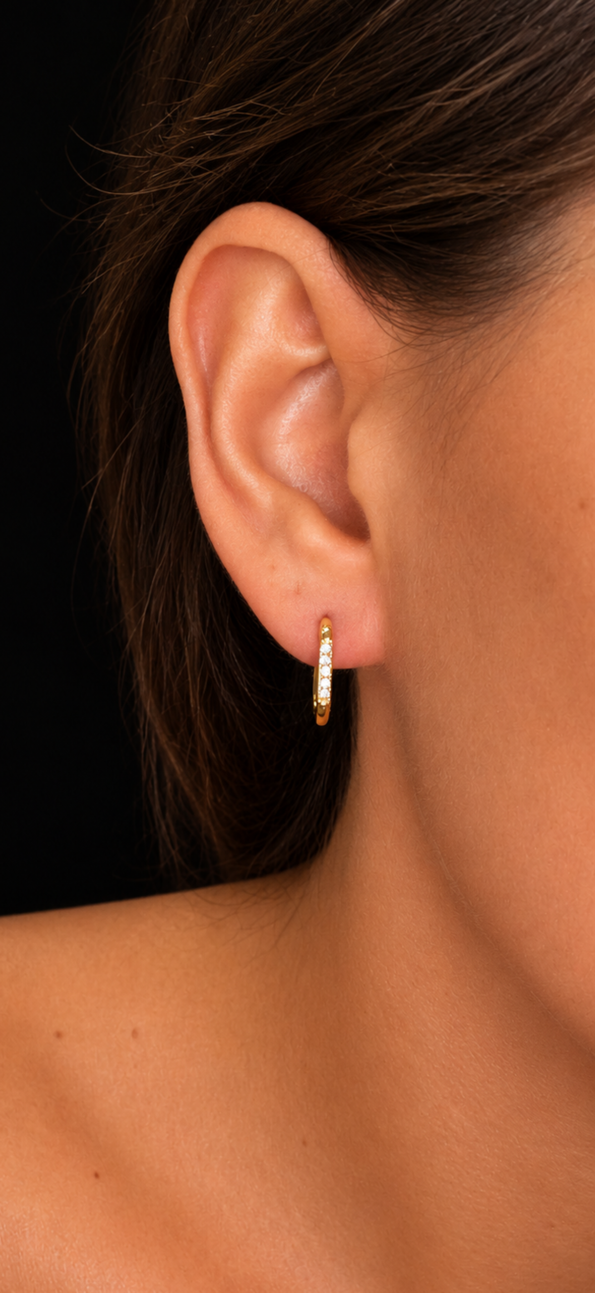 Boucle d’oreille amandine (doré)