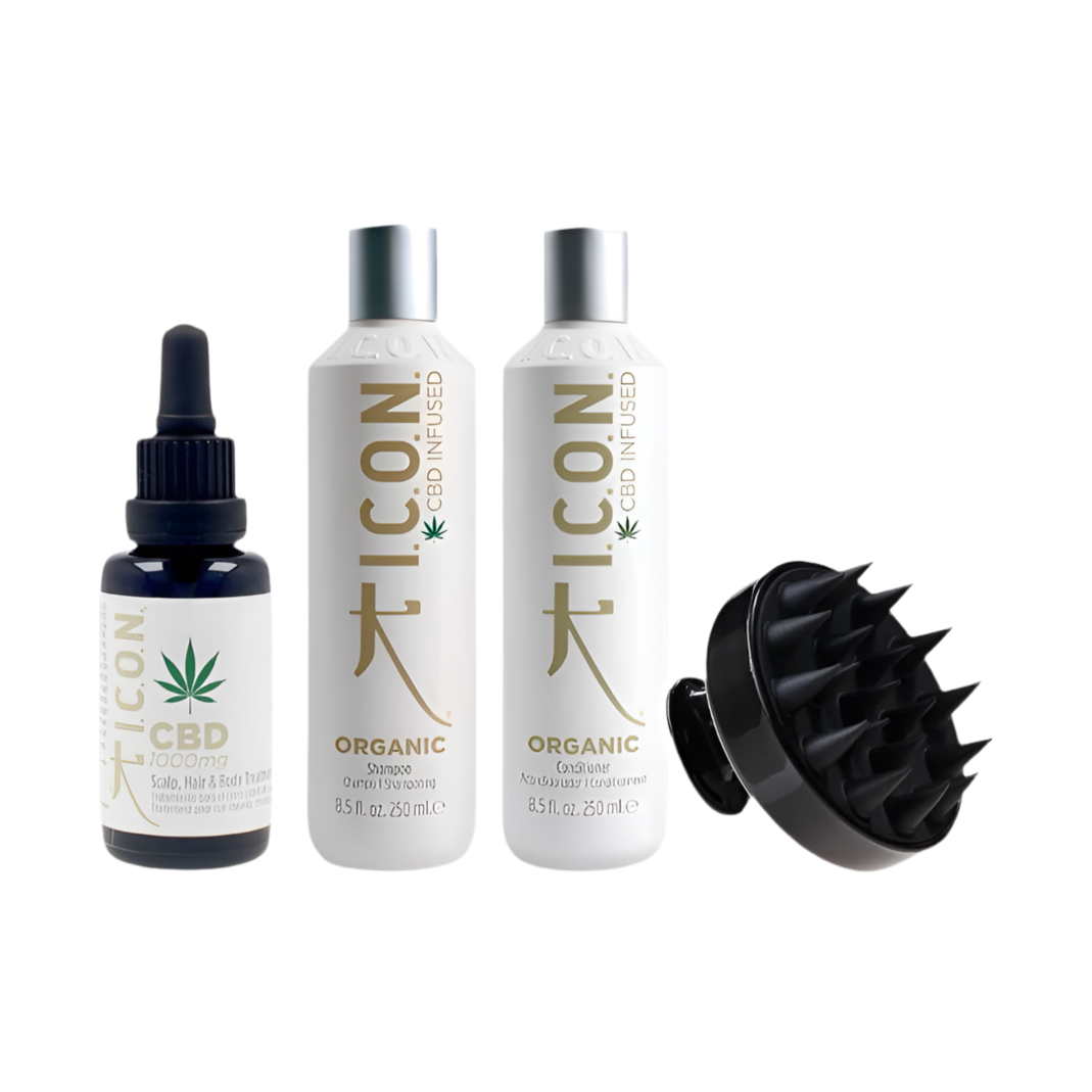 Routine psoriasis pour tous types de cheveux brosse massante offert