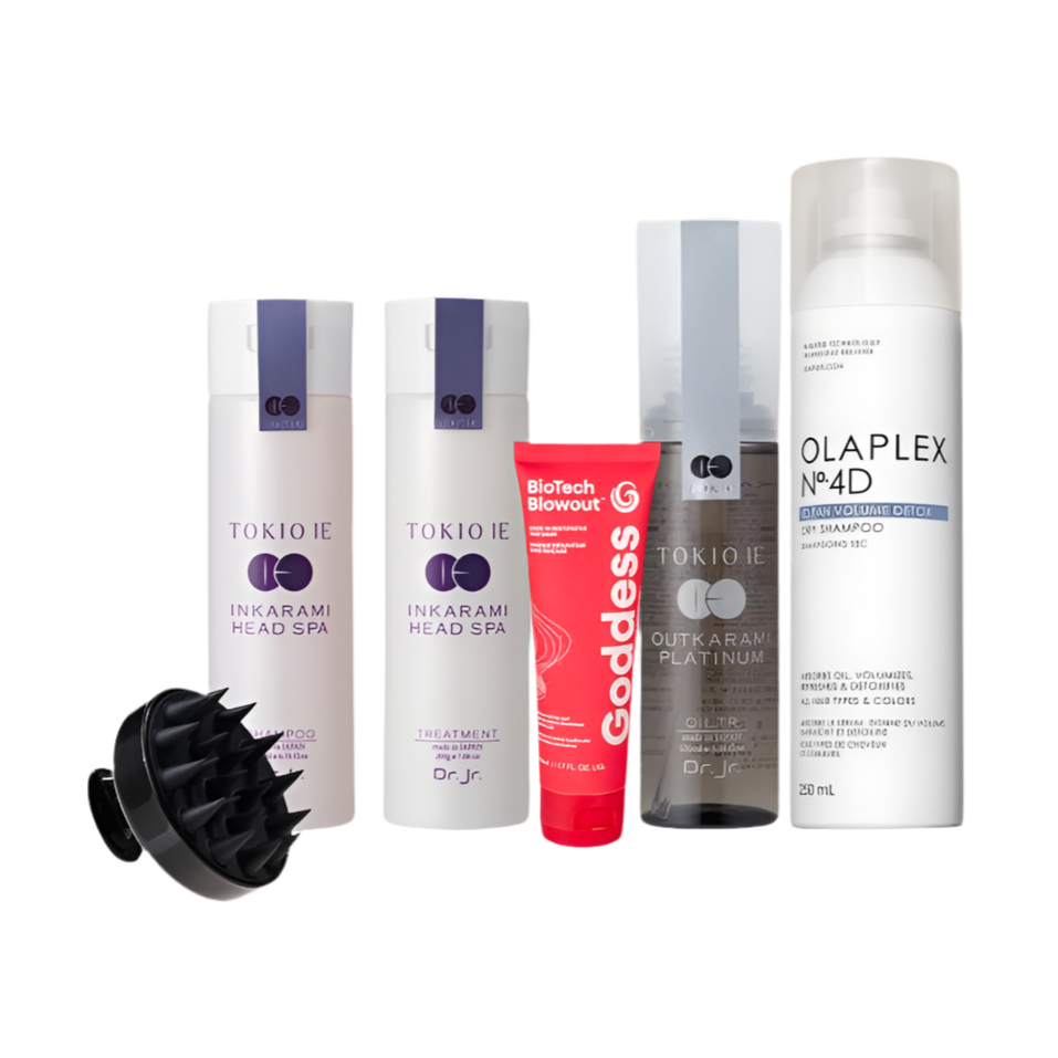 Routine racines grasses et longueurs cassantes , tout types de cheveux , brosse detox offerte