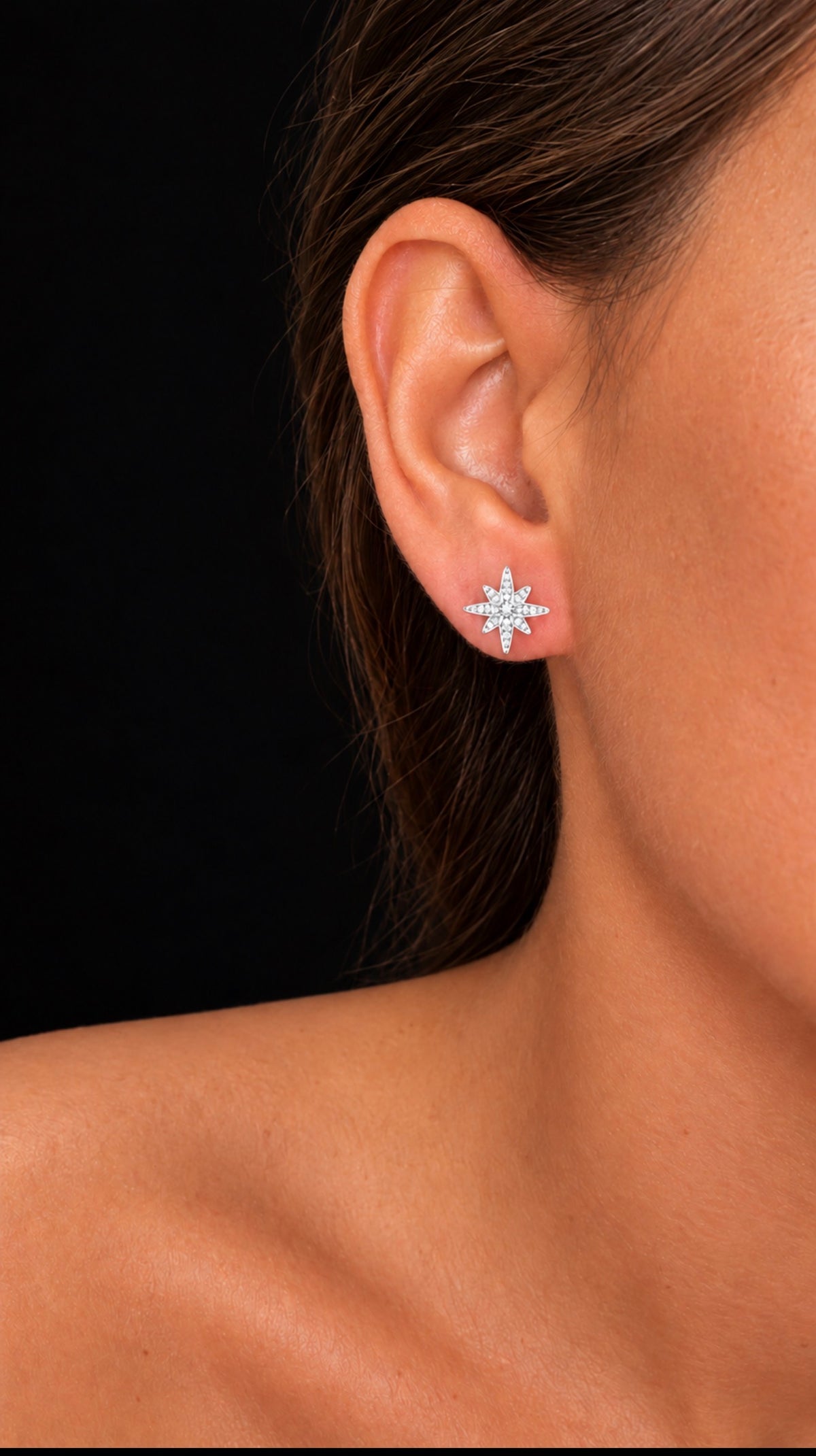 Boucle d’oreille Lysea (argenté)
