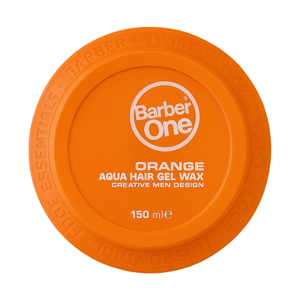 BARBER ONE ORANGE AQUA HAIR GEL WAX – 150ML