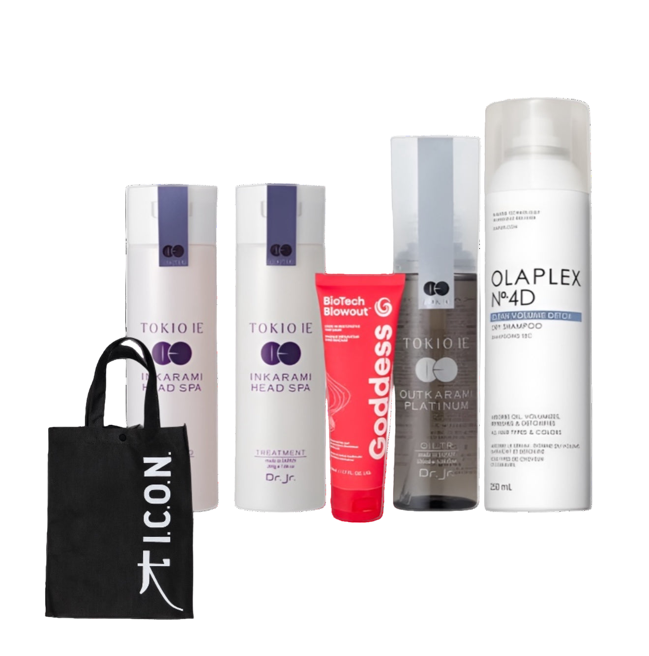 Routine racines grasses et longueurs cassantes , tout types de cheveux , sac Icon offerte