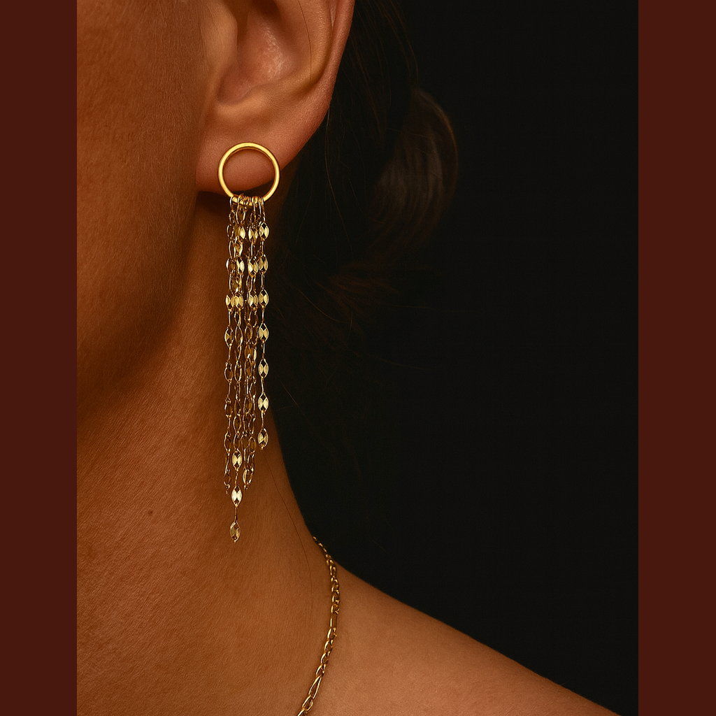 Boucle d’oreille Elisa (doré)