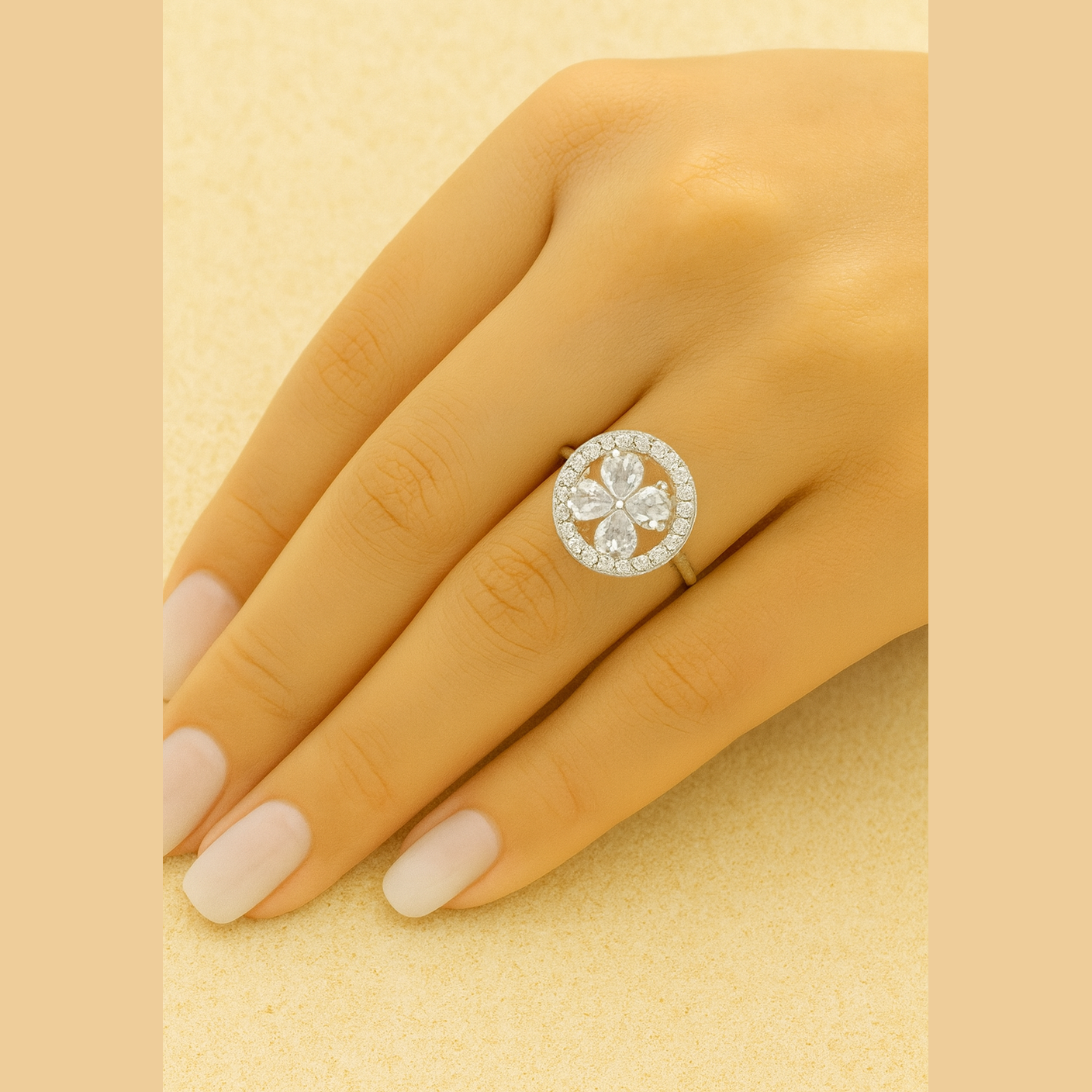 Bague Pam anti stress (argenté)