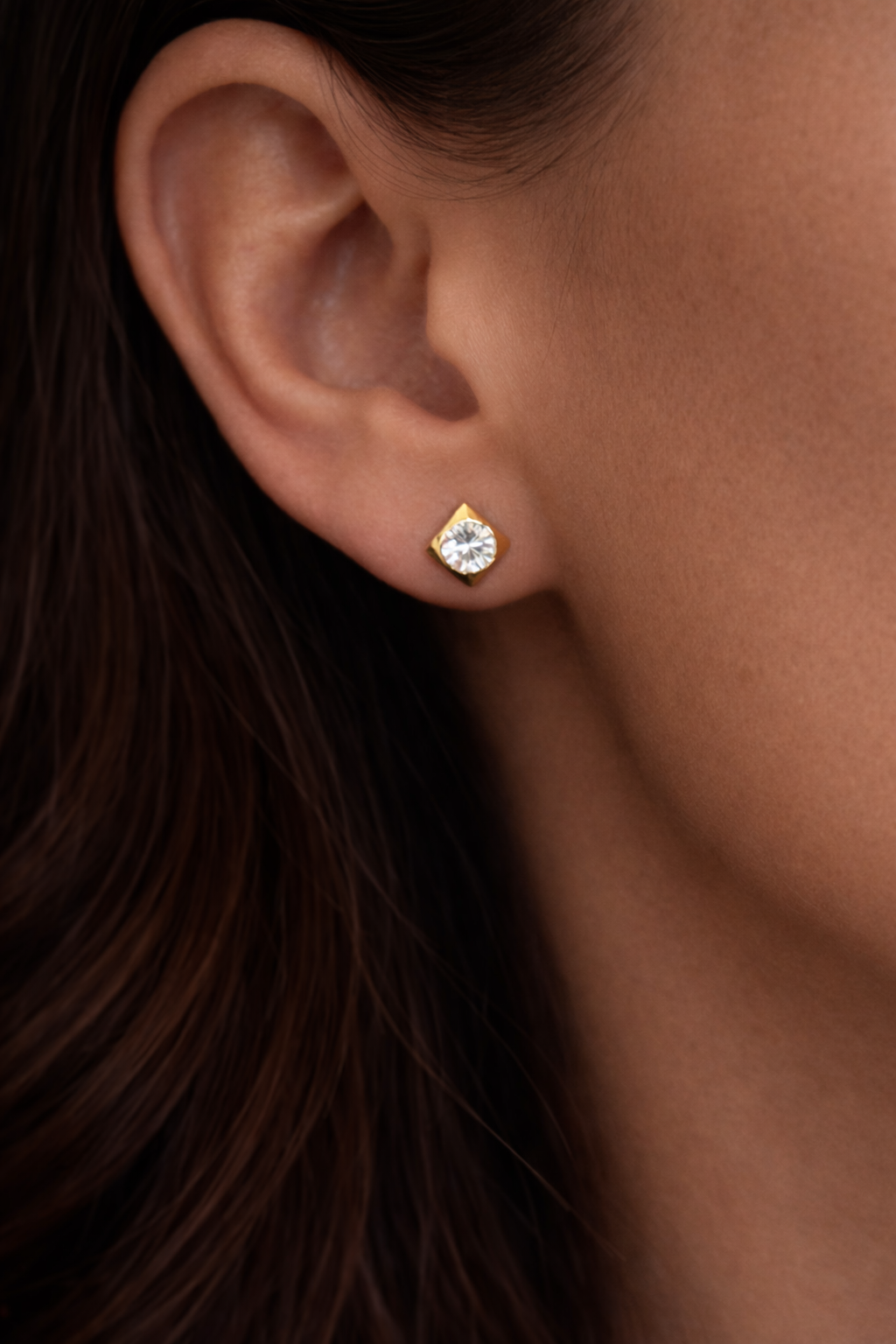 Boucle d oreille ophelie doré