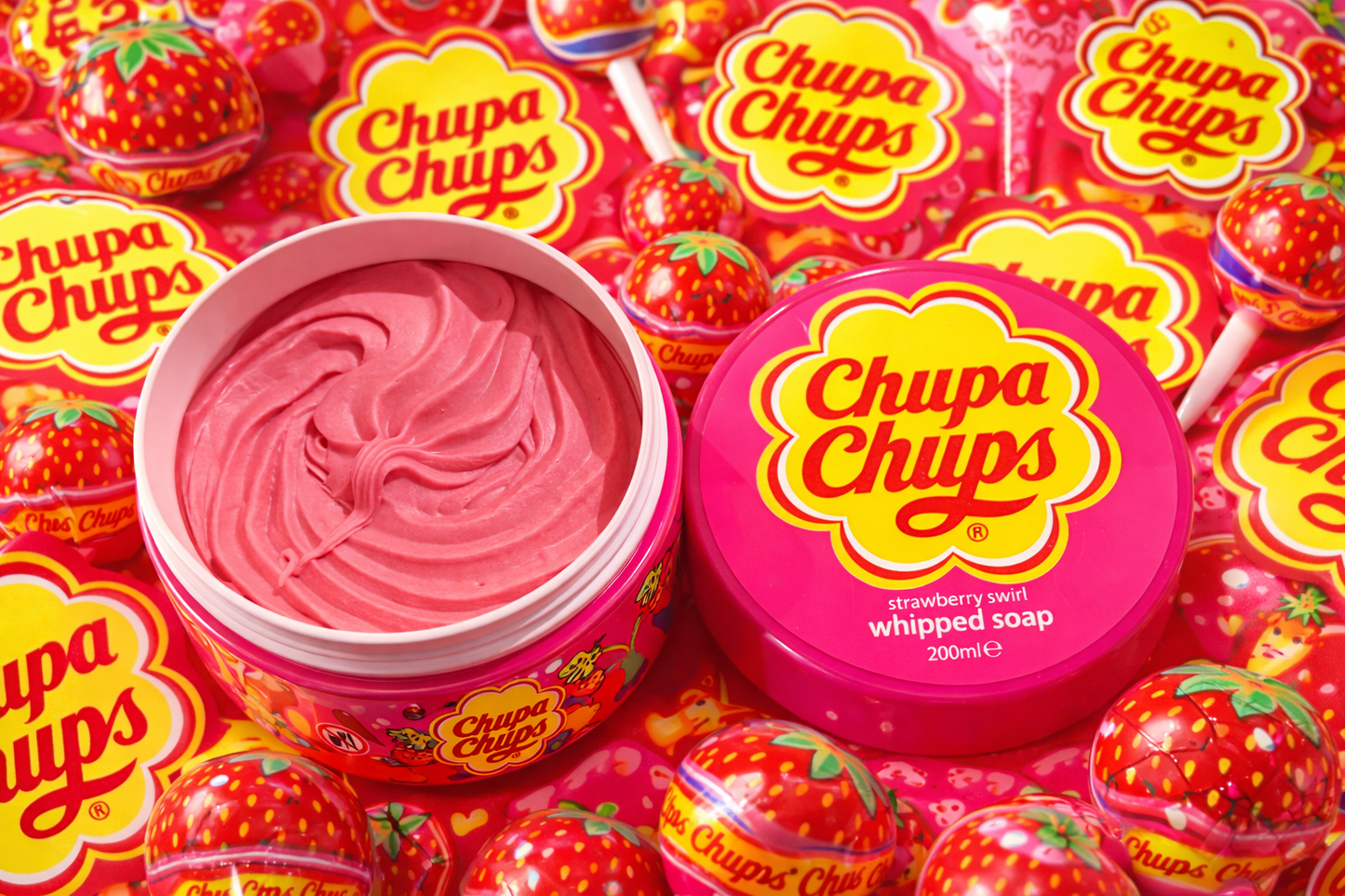 Savon fouetté Chupa Chups Fraise – Strawberry Swirl 200ml