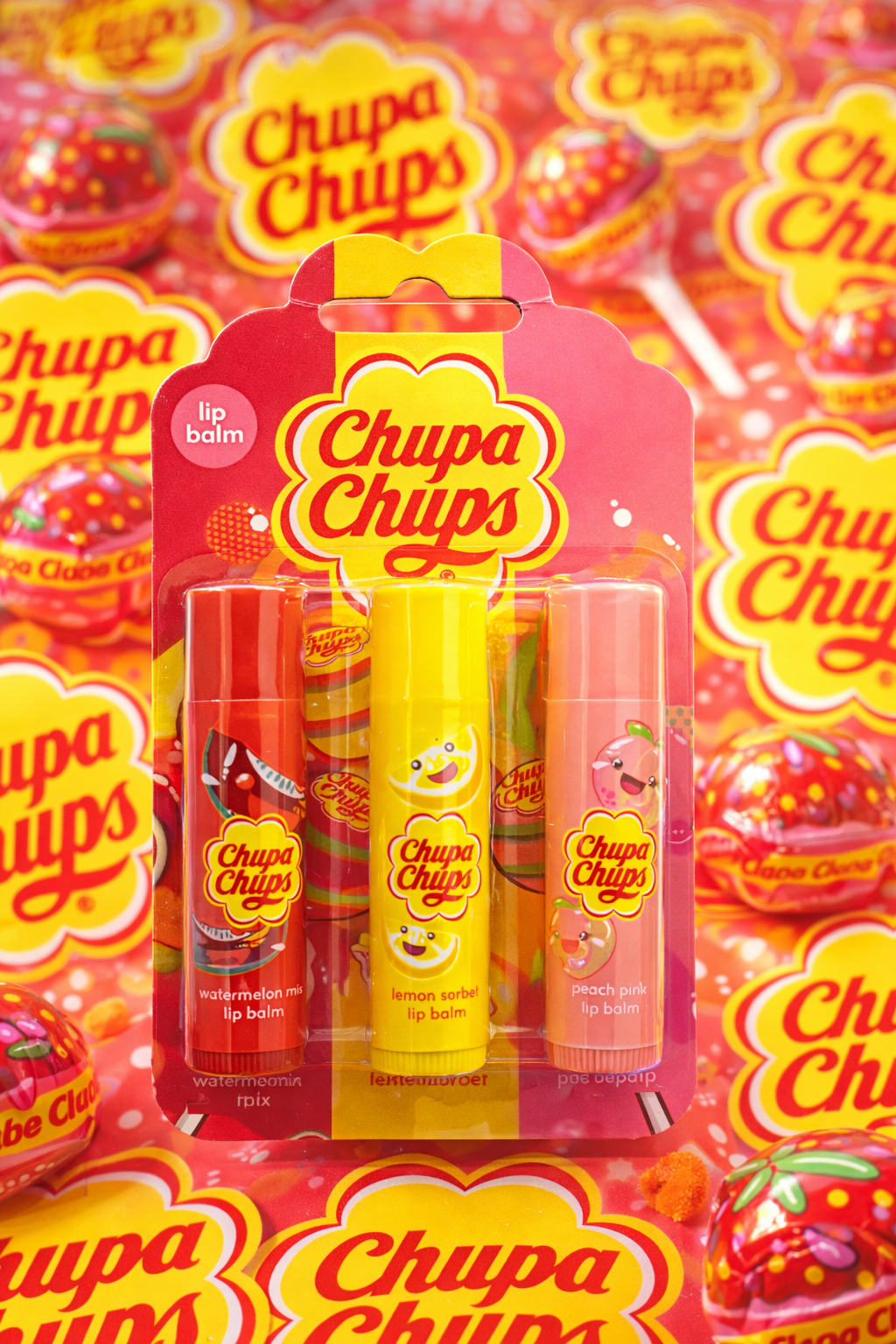 Baume à lèvres Chupa Chups – Coffret 3 parfums