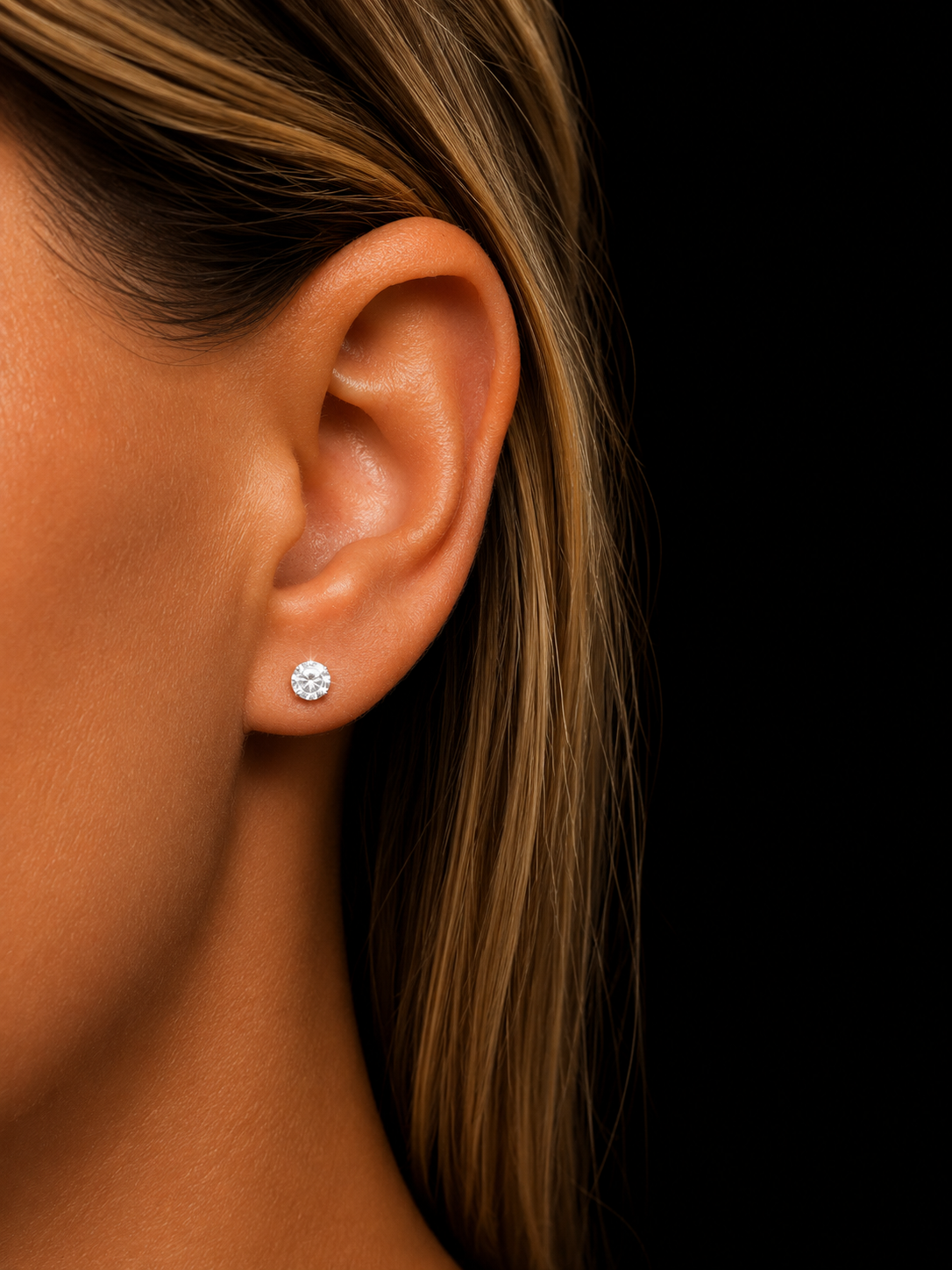 Boucle d oreille ophelie argenté