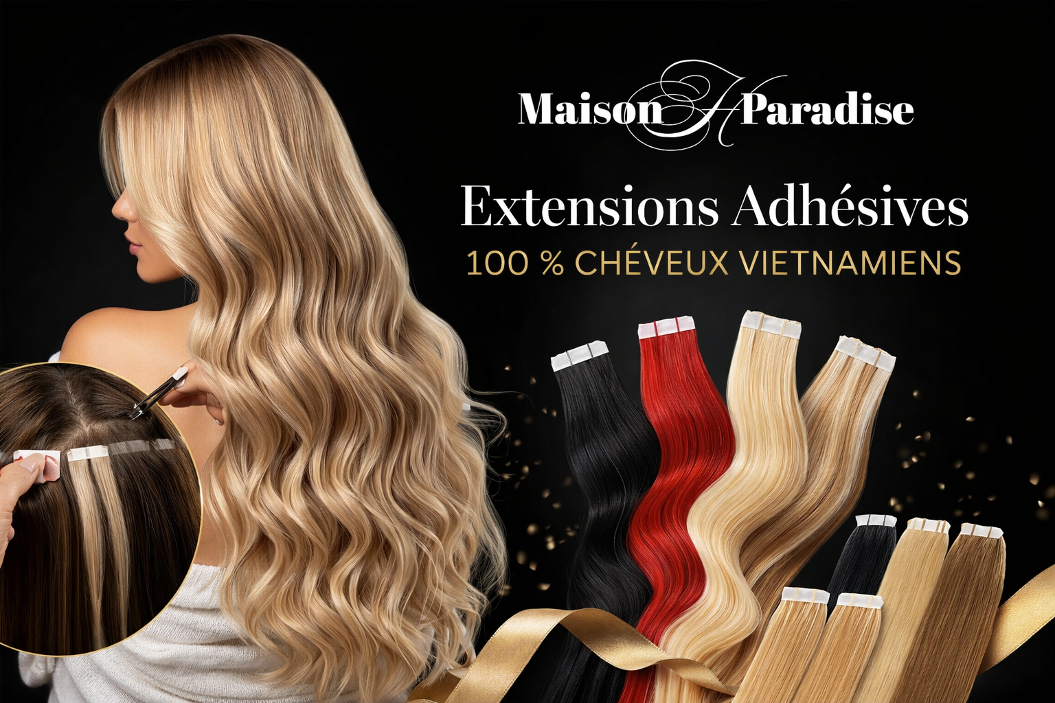 Extensions Adhesives  Maison Hair Paradise