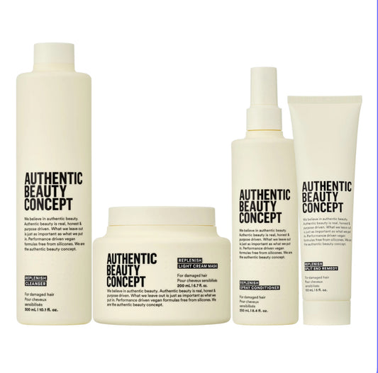 Gamme de soins capillaires Authentic Beauty Concept : bains, masques et sprays