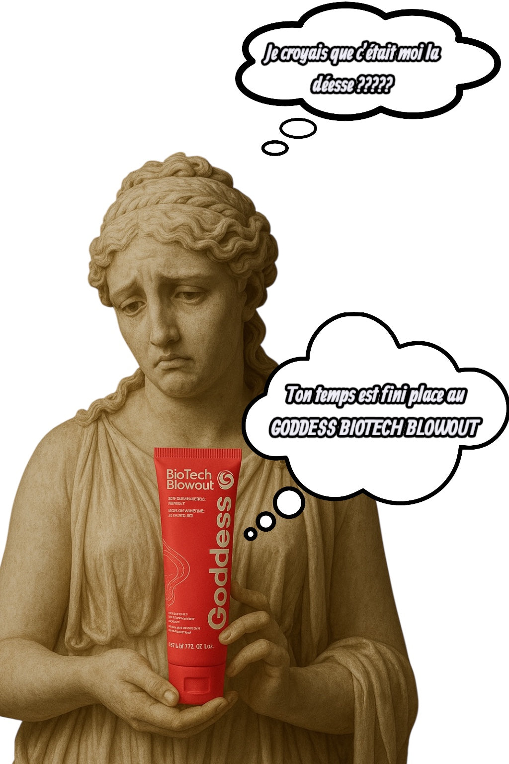Quand même les déesses antiques se sentent éclipsées par un masque Capillaire c’est que Goddess fait vraiment des miracle ! 💁🏻‍♀️
