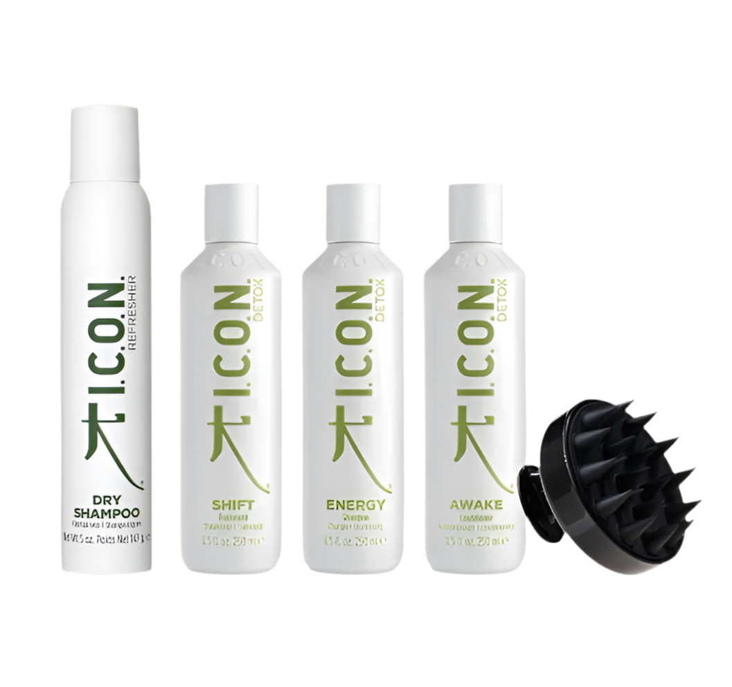 Routine cheveux gras brosse detox offert