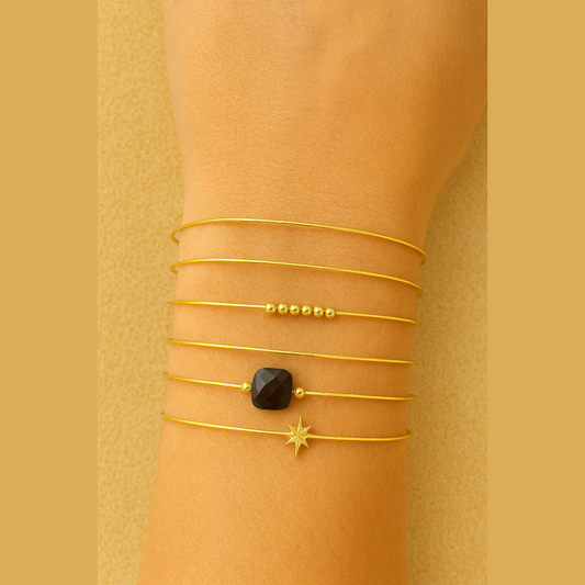 Bracelet mina doré