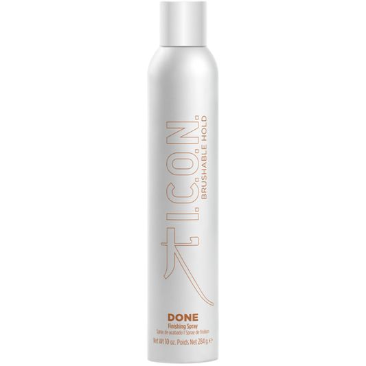 DONE SPRAY  (laque qui ne dessèche pas le cheveux et garde les cheveux doux ) 332ML