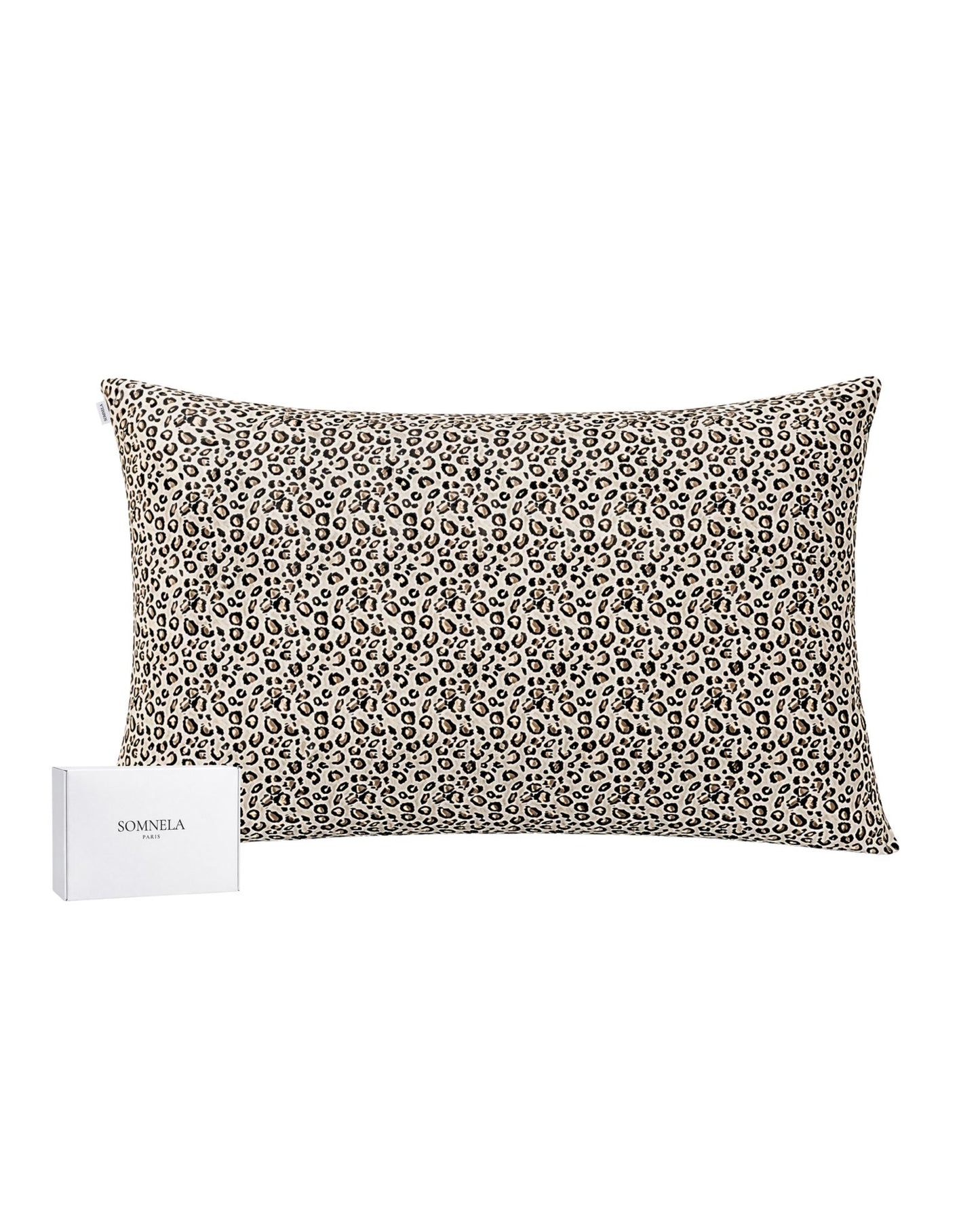 Taie d'oreiller en soie de Mûrier 22 momme léopard
