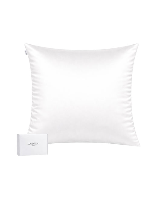 Taie d'oreiller en soie de Mûrier 22 momme blanc ivoir