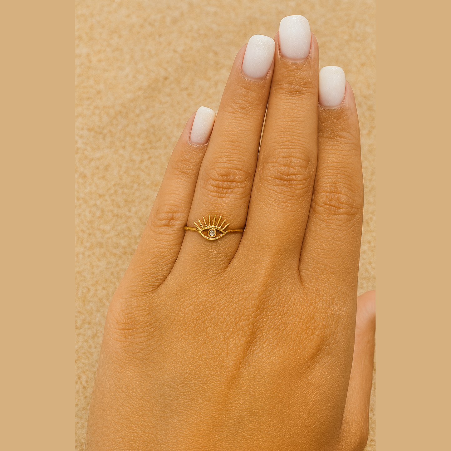 Bague iris (doré)