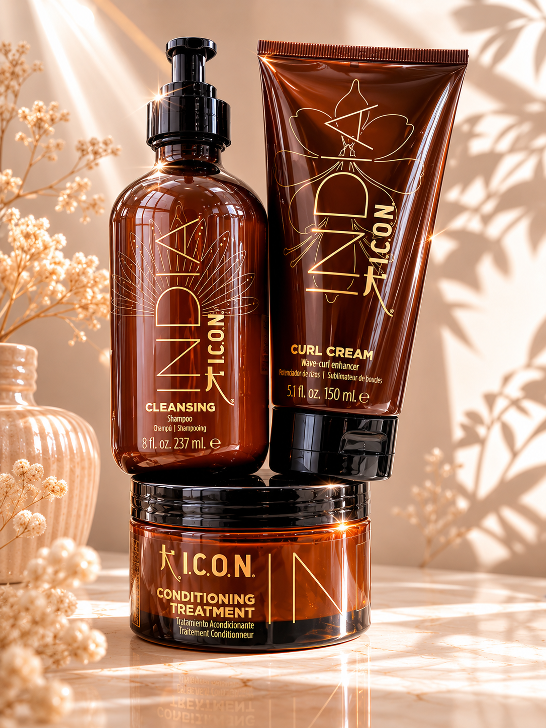 ICON – Routine Hydratation & Définition pour Cheveux Bouclés Fins à Moyens