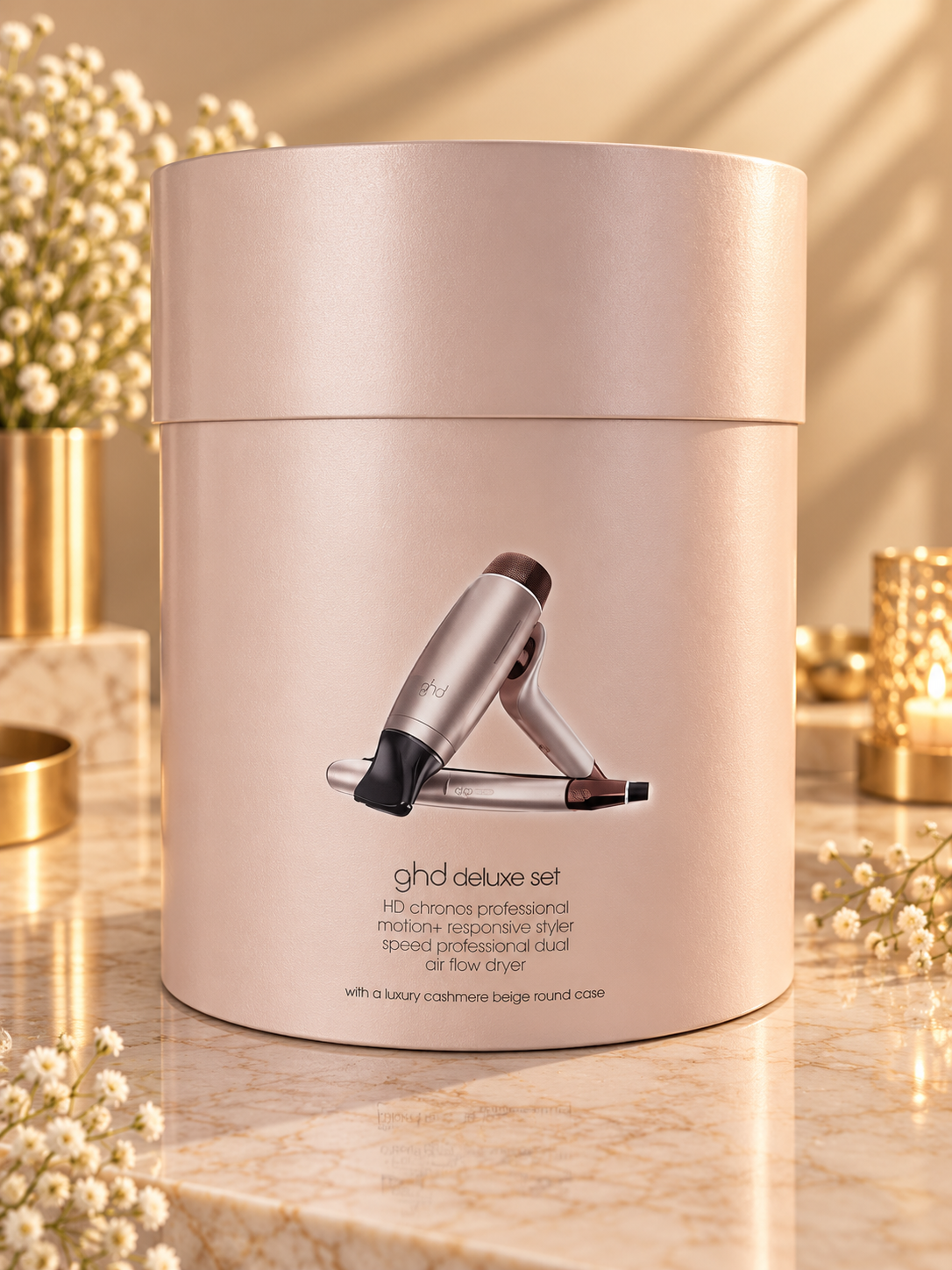 Coffret Lisseur ghd Chronos & Sèche-cheveux ghd Speed - Édition limitée ghd Cashmere