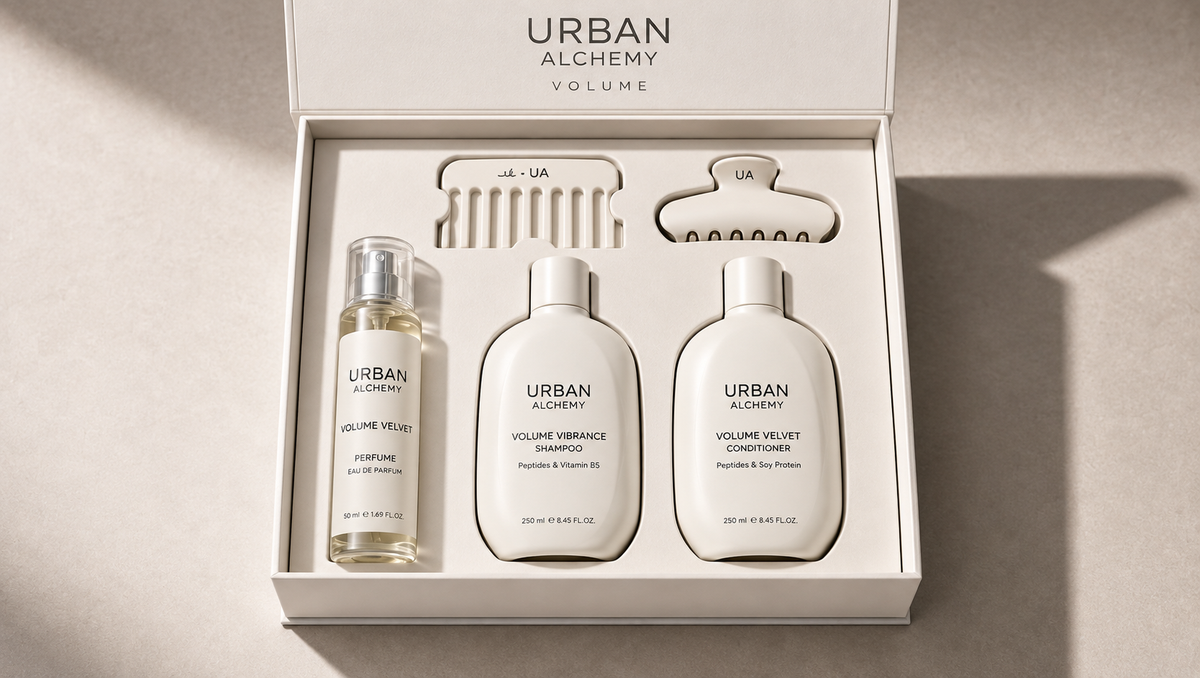 Coffret Urban Alchemy Volume Set – Volume & Brillance.  Édition limitée ✨ Disponible en précommande dès maintenant. Expédition à partir du 15 octobre. Quantités limitées.