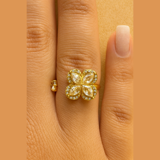 Bague Lily doré