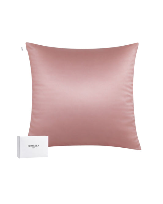 Taie d'oreiller en soie de Mûrier 22 momme rose