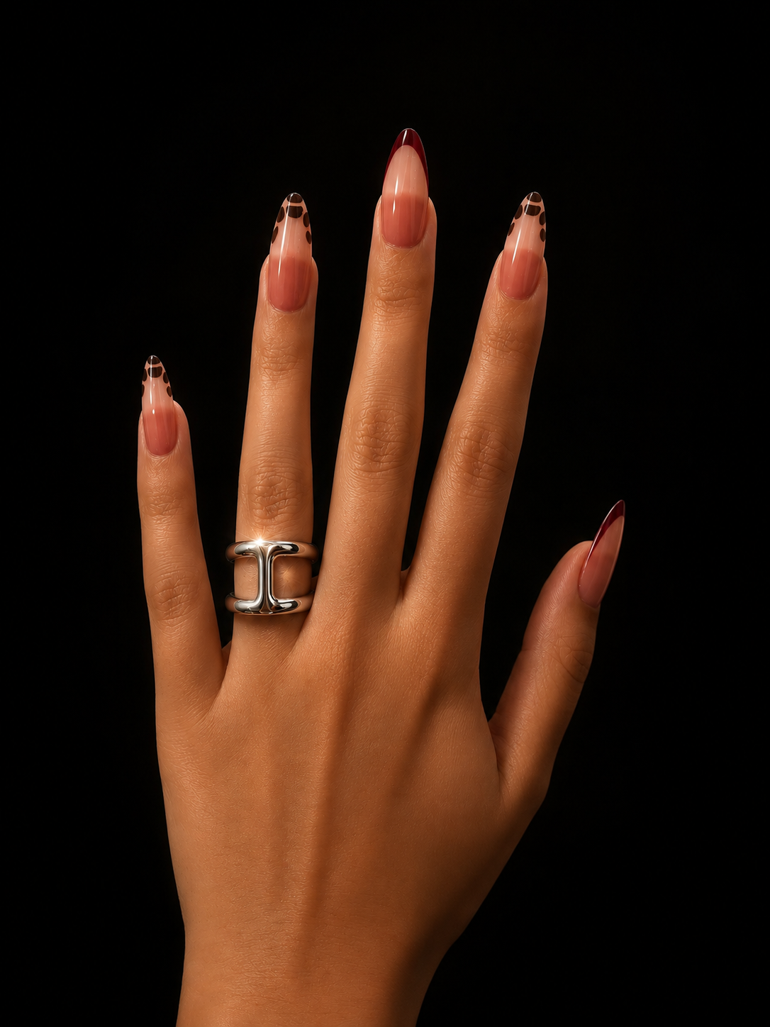 BAGUE KIM ARGENTEE