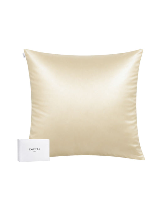 Taie d'oreiller en soie de Mûrier 22 momme champagne