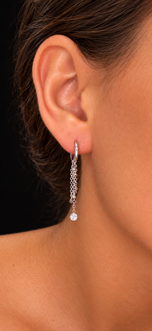 Boucles d’oreilles perlar (argenté)
