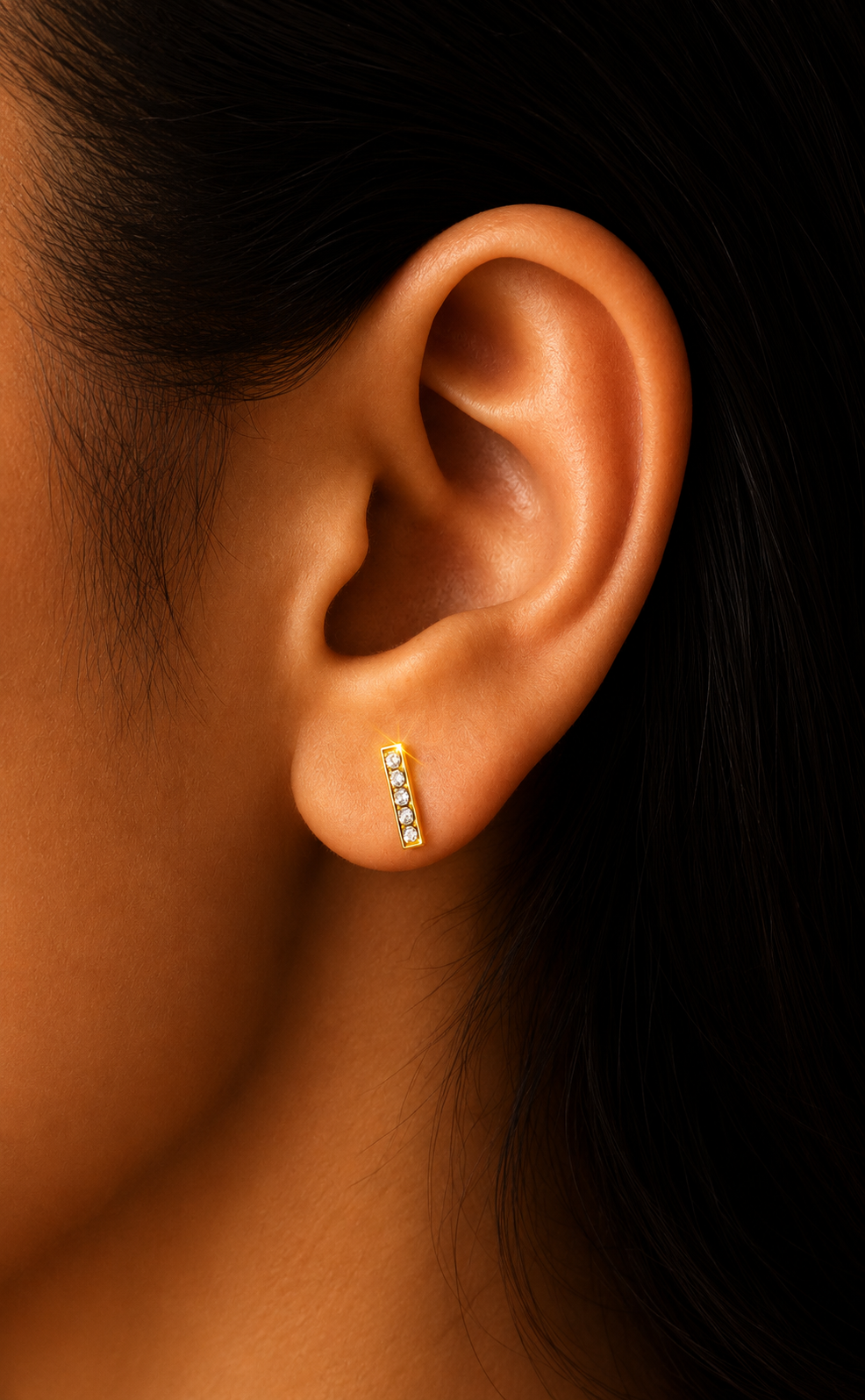 Boucle d’oreille kendall doré