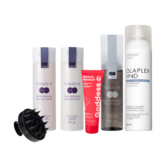 Routine racines grasses et longueurs cassantes , tout types de cheveux , brosse detox offerte