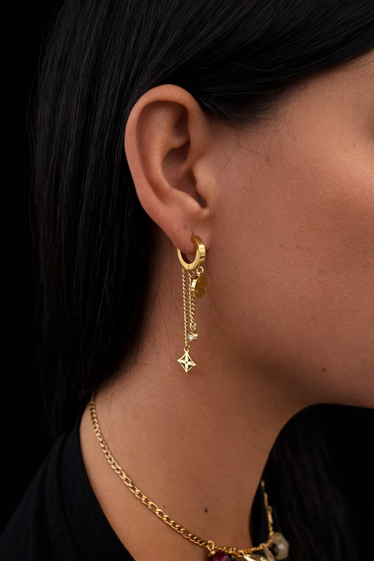 Boucle d oreille Mathilde doré