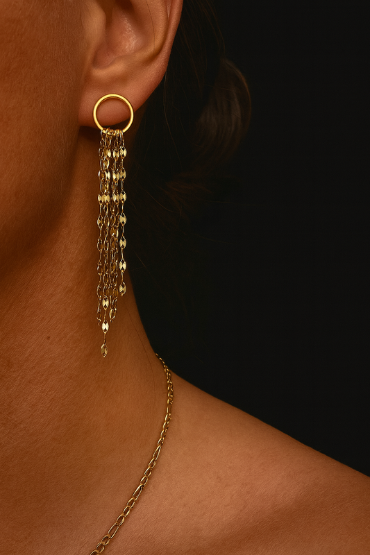 Boucle d’oreille Elisa (doré)