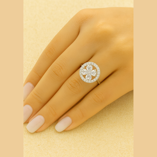 Bague Pam anti stress (argenté)
