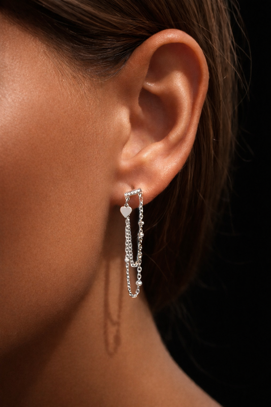 Boucles d’oreilles kaela (argenté )