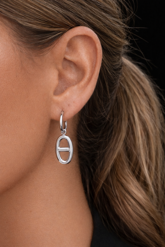 Boucle d’oreille Florine (argenté)