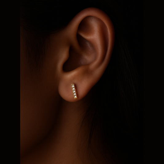Boucle d oreille Gaya doré