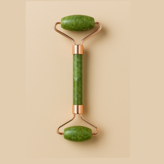 Roller visage en jade vert