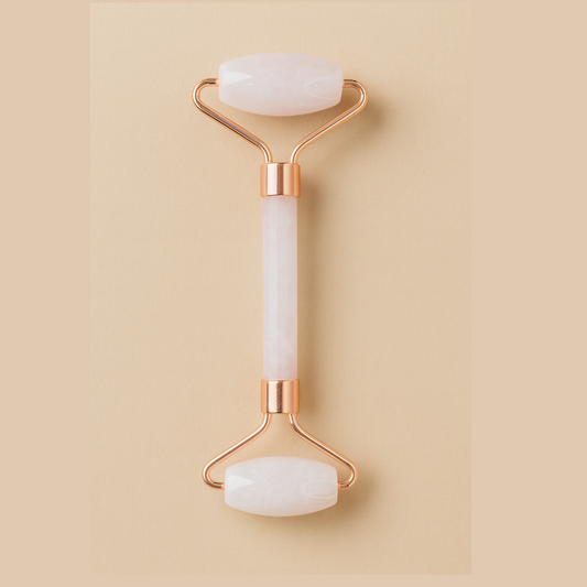 Roller visage en Quartz rose