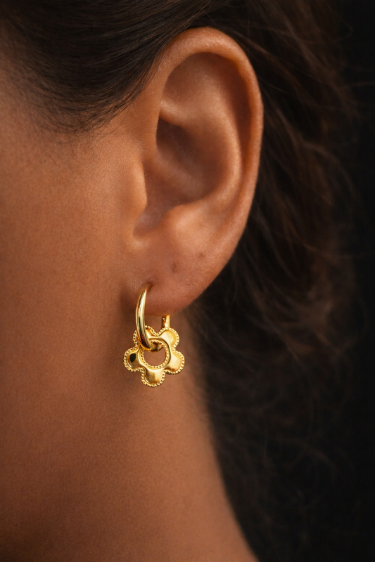 Boucle d’oreille Florine (doré )