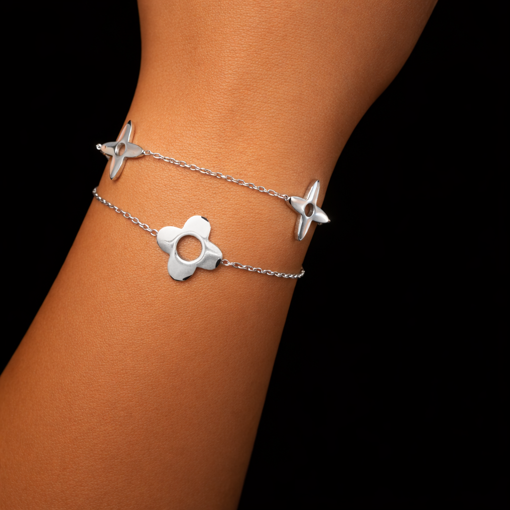 Bracelet Palm (argenté )