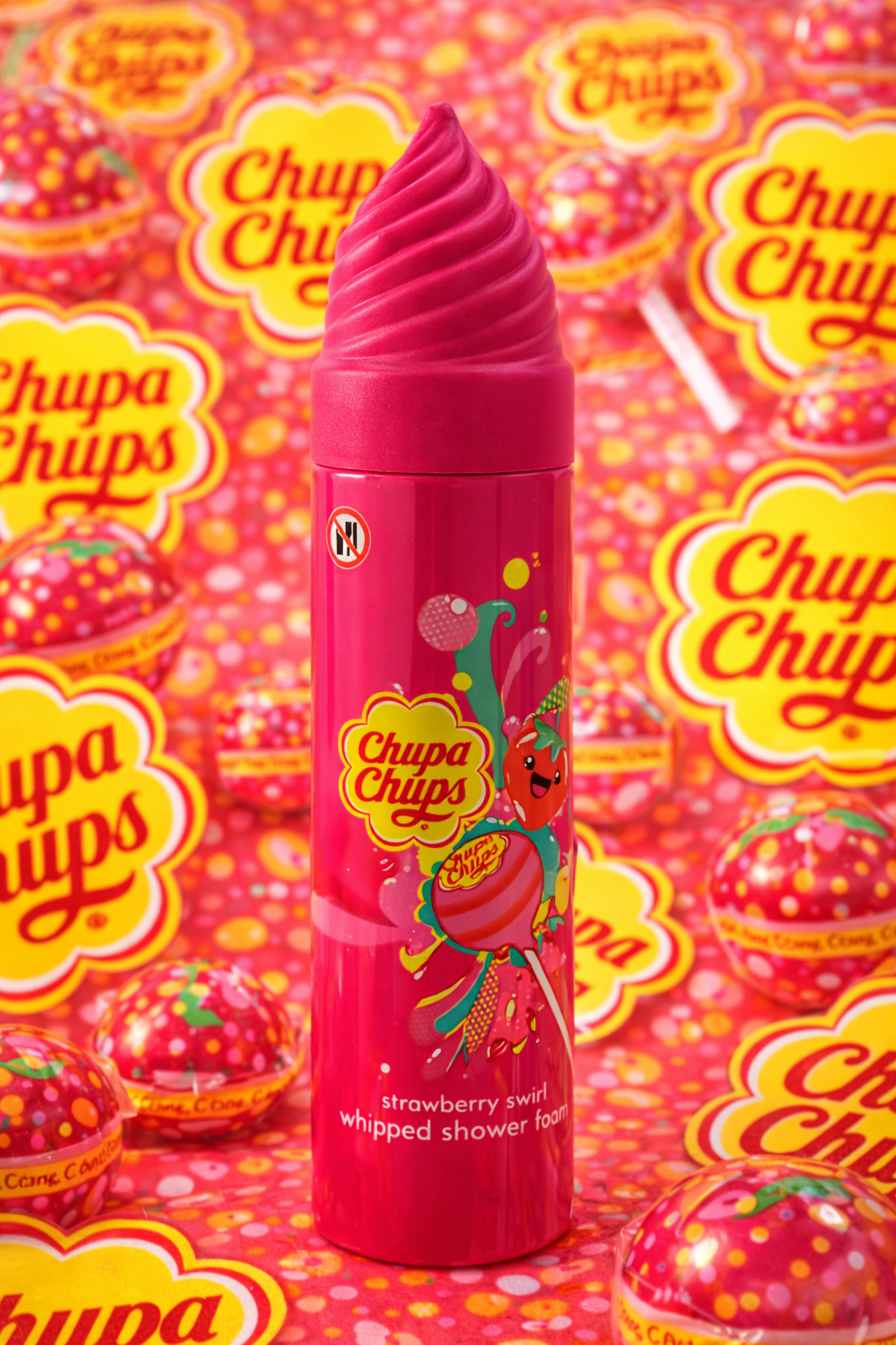 Mousse de douche Chupa Chups – Strawberry Swirl 250ml