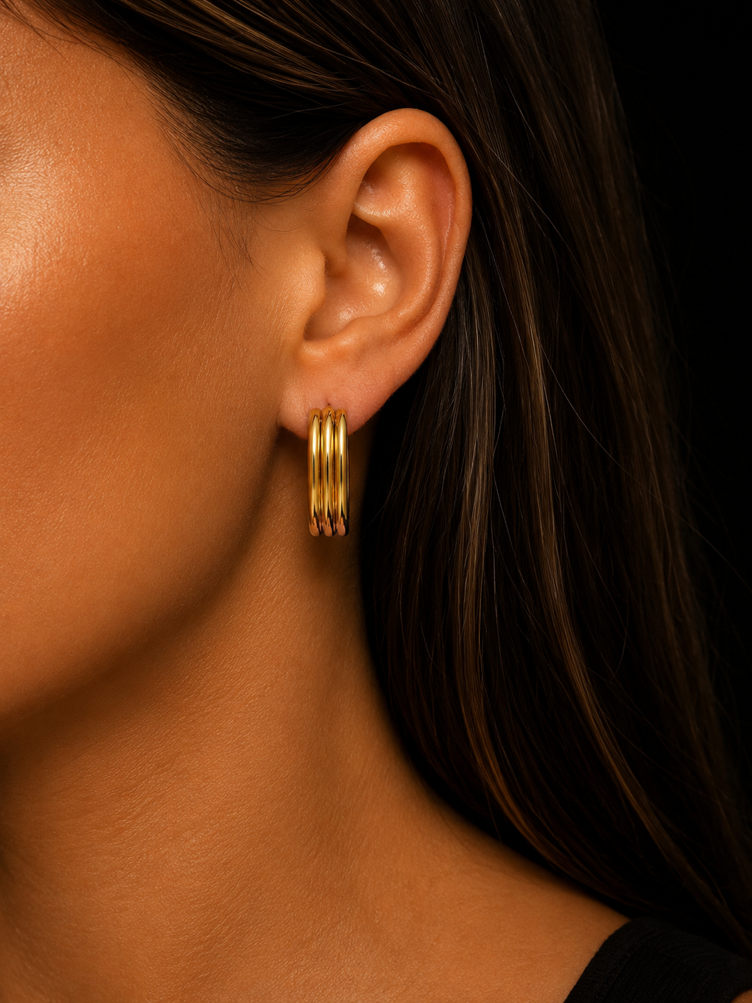 Boucle d’oreille Perla (doré)