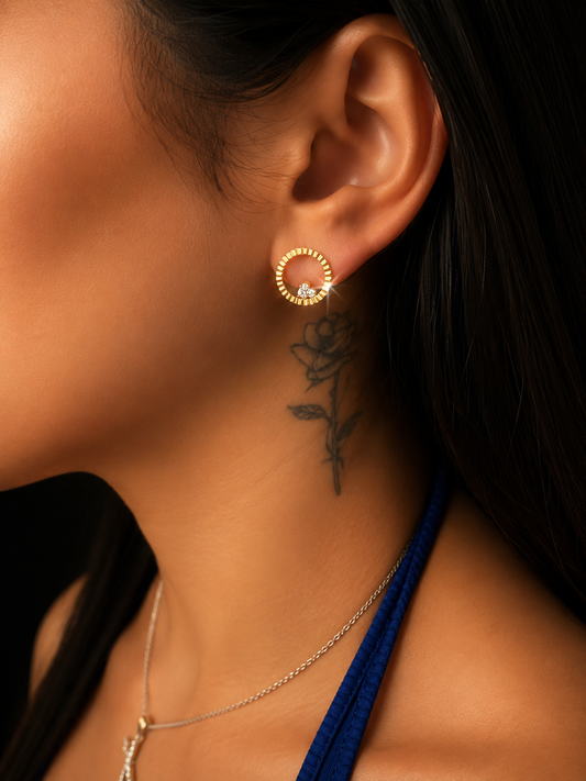 Boucle d’oreille Roxane (doré)