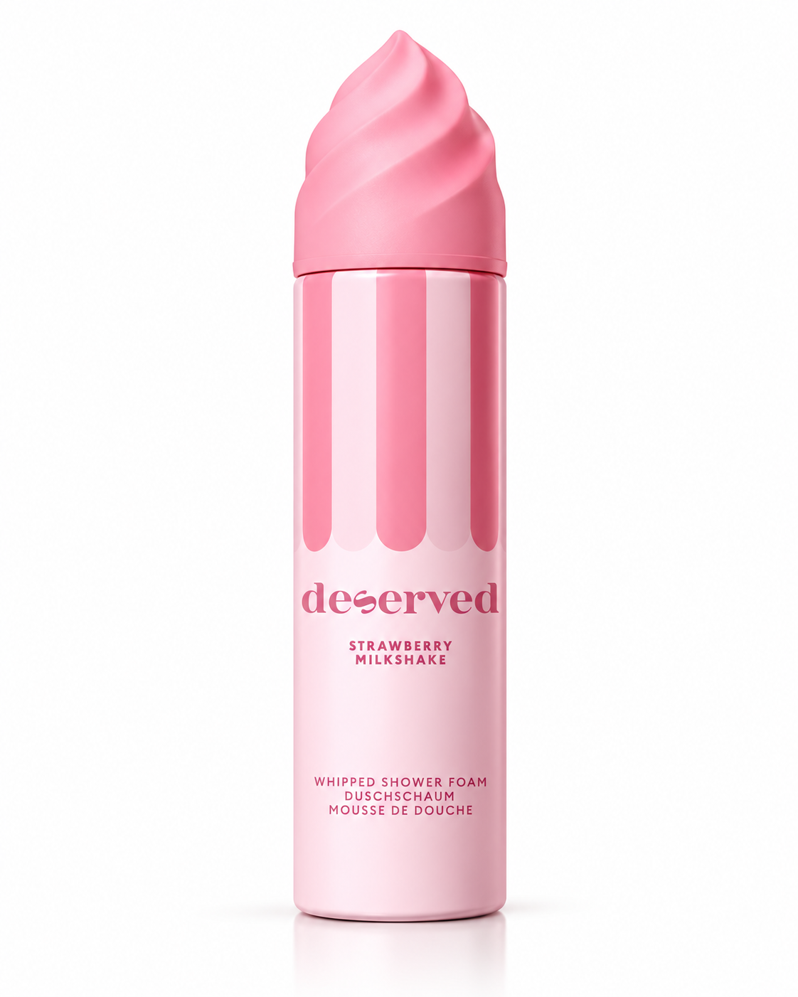 DESERVED – STRAWBERRY MILKSHAKE | Mousse de douche fouettée à la fraise 250ML pré commande