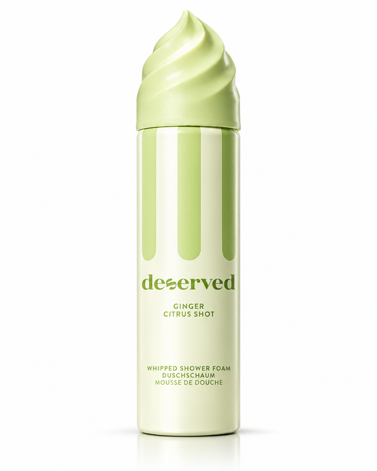 DESERVED GINGER CITRUS SHOT – Mousse de douche fouettée citron & gingembre 250 ml  pré commande