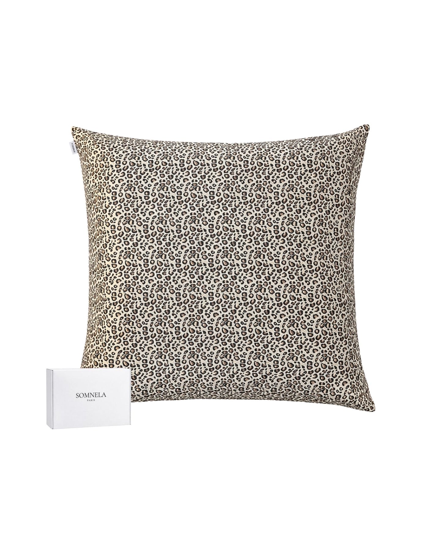 Taie d'oreiller en soie de Mûrier 22 momme léopard